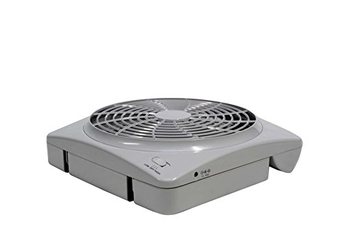 Ventilator tragbar batteriebetrieben klappbar grau 30 cm - 3
