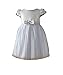 Produktbild Alina Wunderschönes Taufkleid Festkleid Blumenmädchenkleid Farbe: Weiß (80/86 - 2A)