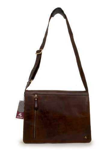 Umh  ngetasche A4 - kindle iphone MP3 kompatibel - B  ffel Leder von Visconti  ML23  - Braun - GR    E  B  35 5 H  34 T  5 cm