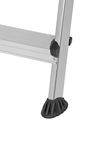 HYMER Alu-Pro Stufenstehleiter mit Doppelstufe, 7 Stufen, 7102607 - 3