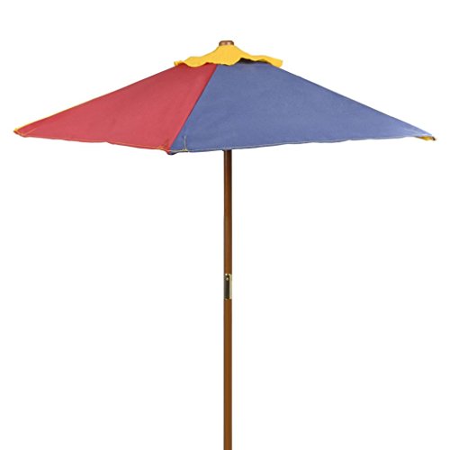 vidaXL Picknicktisch Kinderpicknicktisch Kinder Picknickset Bank Sitzgruppe mit Schirm - 4
