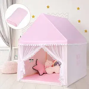 Yug Sales, Jumbo Size Extremely Light Weight , Water Proof Kitchen Kids Play Tent House for 10 Year Old Girls and Boys. (Pink)