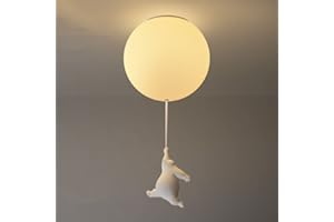NEBWE Nordico Salotto Studio Luci A Palloncino Stanza Dei Bambini Plafoniera E27 Orso Lampada Da Soffitto Cameretta Lampade Ragazzo Ragazza Illuminazione Interna Lampadina G9 Lampadario Ø25CM,D