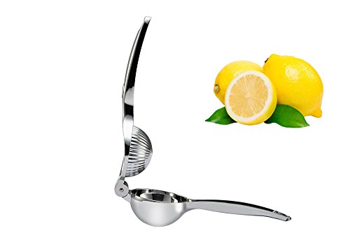 Splink Edelstahl Zitronenpresse Limettenpresse Manuelle Lemon Squeezer Saftpresse für Cocktail Saft Bar Barbecue, Dia 70mm, Größe L