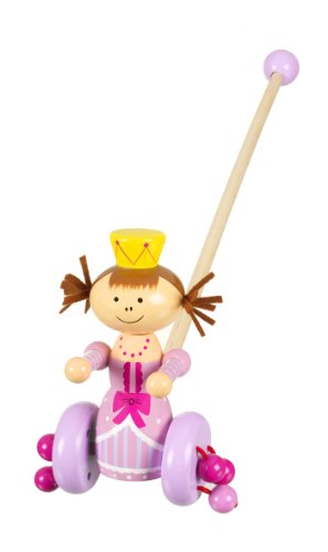 Orange Tree Push Along wooden toy - Princess design