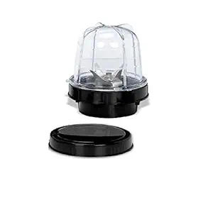 MasterClass Sanyo Classic Small Bullet Juicer Jar ABS Plastic Set of 1 Bullet Jars 350ml- Black