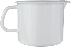 Riess – Pentola per il latte – smaltata – bianco Ø 14 cm – 1,7 litri