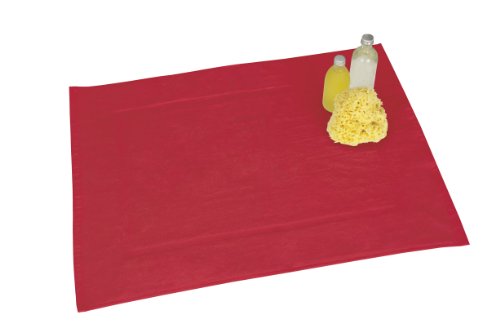 WENKO 20832100 Frottier Duschvorleger Paradise Rot – Badematte, Baumwolle, Rot - 2