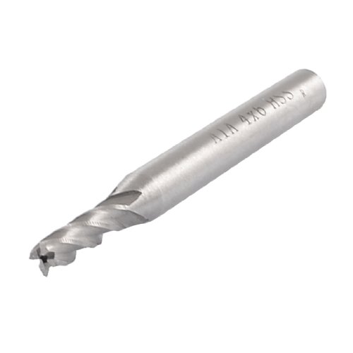 4 mm Cutting Durchmesser 6 mm Schaft 4 Flöten HSS Schaftfräser Fräser