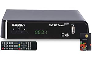 sedea Mini Récepteur TV Satellite HD + Carte d'accès TNTSAT V6 Astra 19.2E