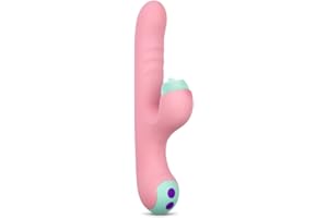 Diversual Daisy, Vibrador Conejito, Recargable USB, Silicona, 100% Sumergible (Rosa)