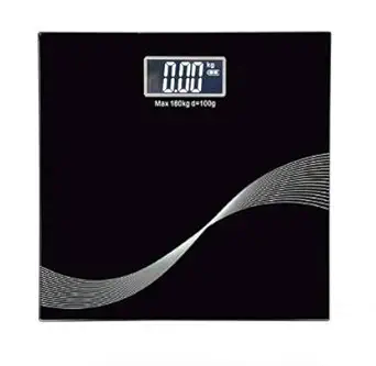 Akshar CreationAC Electronic Thick Tempered Glass LCD Display Digital Personal Bathroom Health Body Weight Weighing Scales For Body Weight, Weight Scale Digital For Human Body