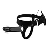 LIULIU Remote Control Hollow Strap on Dildo for Men Women Strapon Realistic Dildo Vibrator ED Penis Extender Sex Toys,BW55