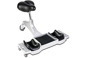 Werkmax Rubi SR1 - Asiento ergonómico con ruedas para trabajos de suelo