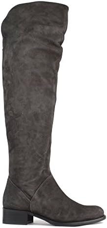 Elia B Shoes Pussycat Anthracite Suede Knee Boot 37EU/4UK Anthracite