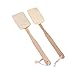 LUOEM Natural Loofah Brush Bath Body Shower Spa Back Brush with Long Handle Pack of 2