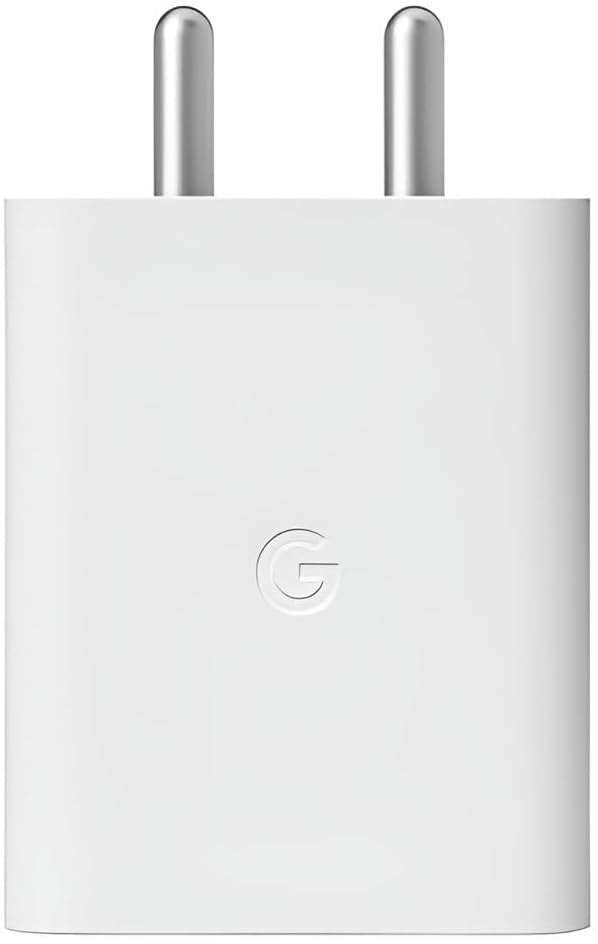 Google 30W Original Type C Rapidly Charging Adapter for Pixel 9/9 Pro/8/8 Pro/8a/7/7 Pro/7A/6/6 Pro/6A/Tablet/Buds and Other USB C Mobile Device, 30 Watt Fast Charger, White