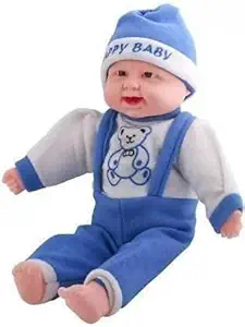 RAYFIN Happy Baby with Musical Touch Press Sensors and Laughing Doll, for Kids Boys & Girls Doll with Sound Toys 3+ Year Indoor & Outdoor Toy (Multi Color) - Pack of 1