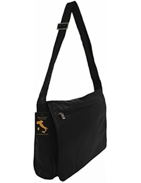 Leder Nappa Messenger Bag Umhängetasche Schultertasche Unitasche Collegetasche DIN A4 Kuriertasche Notebooktasche...