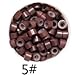 1 bottle/200pcs Micro Links/Beads+1pcs Pulling Needle+1pc 3 holes plier Hair Extensions Tool kit (#5 BROWN)
