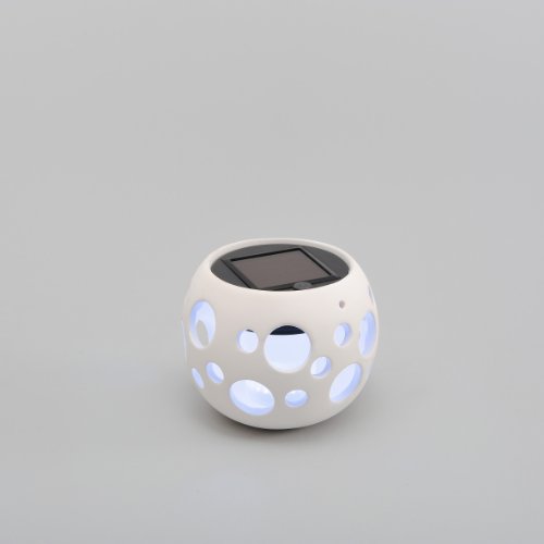 Konstsmide Genova 7801-200 Solarleuchte LED / B: 12cm T: 12cm H: 10cm / Keramik / weiß - 2