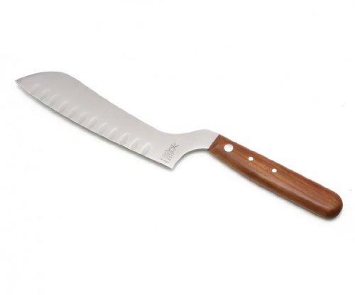 Große Kulle, gewinkelt Kullenschliff, Kirsche, blaugepließtet, rostfrei, Klingenlänge: 156mm