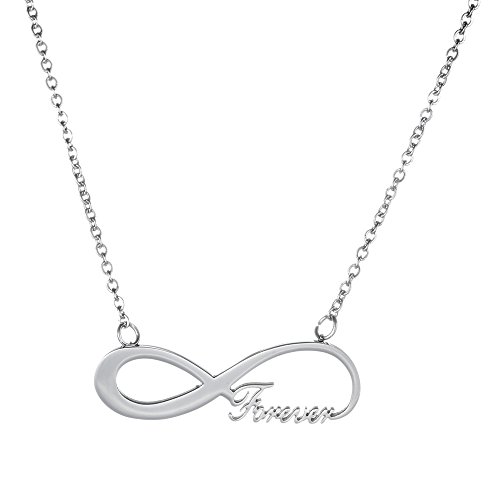 Schmuckset – Edelstahl Kette Silber mit Anhänger Forever und dunkle Magische Geschenkbox mit Gravur – Das Beste – Schmuck-Geschenk für Damen als romantische Geschenk-Idee für Verliebte - 6