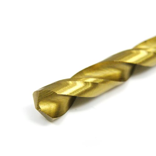 S&R Metallbohrer Set 1,5 – 6,5 mm ,135°, 13 Stk, DIN 338, geschliffen, HSS TITANIUM, Nitrit-Titan-Beschichtung, Metallbox, Profi-Qualität - 5