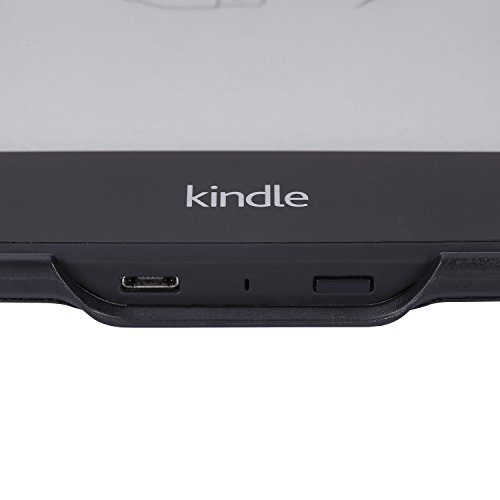 MoKo Kindle Paperwhite Hülle – Kunstleder Origami Ständer Schutzhülle Smart Cover mit Auto Sleep / Wake für Alle Kindle Paperwhite (2016 / 2015 / 2013 / 2012 Modell mit 6 Zoll Display), Schwarz - 5