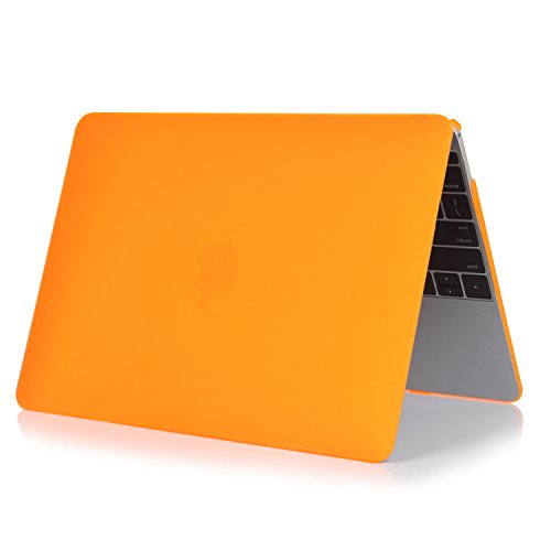 Aesetek Macbook Pro 15 Hülle 2016,Ultra Slim Hartschale SchutzHülle Snap Case für Neueste Apple Macbook Pro 15,4 zoll(A1707) mit/ohne Touch Bar und Touch ID,Matt Oberfläche,Orange - 2