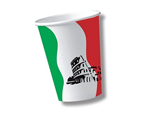 60-teiliges Party-Set Italien – Teller Becher Servietten für 20 Personen - 3