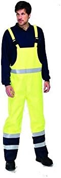 Blazetek Hi VIS Waterproof Breathable Flame Retardant Anti-Static Bib n Brace Trousers (2XL)