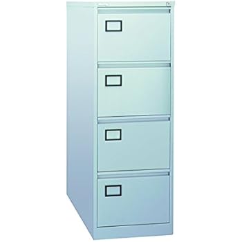 Jemini 4 Drawer Filing Cabinet Metal Grey 62 2 X 47 X 132 1 Cm
