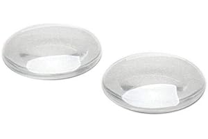 Dophee Gioielli di Piastrelle della Cupola della Cupola di Vetro Posteriore di Cabochon Trasparente Cristallo 2Pcs, 50mm
