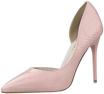 SHOESHAOGE Women'S Shoes Leatherette Spring Summer Novelty Heels Stiletto Heel Pointed Toe Split Joint For Party &Amp; Evening Dress Nude Blushing Pink,Pink,Us6 / Eu36 / Uk4 / Cn36