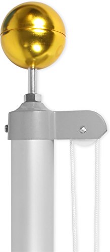 Aluminium Fahnenmast 6,80 oder 7,50 m Höhe inkl. Deutschlandfahne - 2