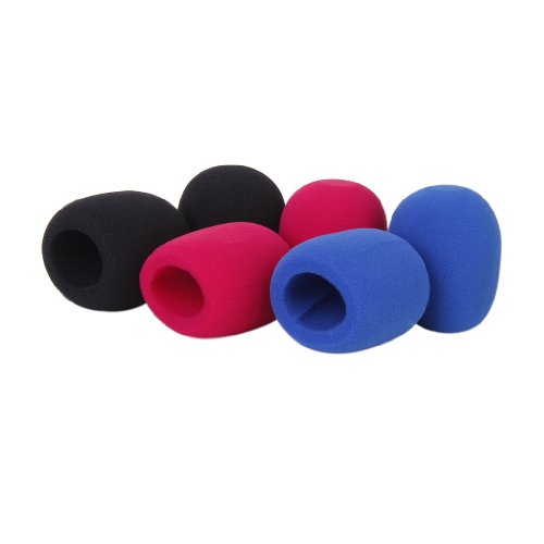 2pcs Funas Protectoras para Micr  fono Fundas de Espuma para Mic de Color Azul