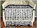 Sin in Linen Zebra Stripe Baby Crib Skirt and Crib Sheet