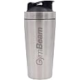 NutriVolv Deluxe Steel Shaker Bottle 500ml | Metal Protein Shaker | Wire Mixball Whisk | BPA Free | Non-Drip Screw Lid | Black Colour | Perfect for Mixing Powdered Shakes | Supplement