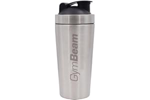 GymBeam Shaker Steel, Agitatore in Metallo, Shaker per Bevande Proteiche in Acciaio Inox, Leggero e Resistente da 750 ml, Non Trattiene Odori Sgradevoli, Ideale per Miscelare Integratori Alimentari