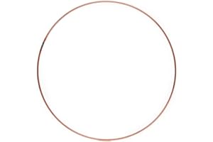 CRAFTY CAPERS 102mm (4in) Copper Metal Ring for Crafts - Wreath & Flower Hoop