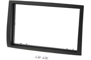 CARAV 40-205 Façade d'autoradio double DIN pour Citroën Jumper, Peugeot Boxer, Fiat Ducato 2006+ - Noir brillant