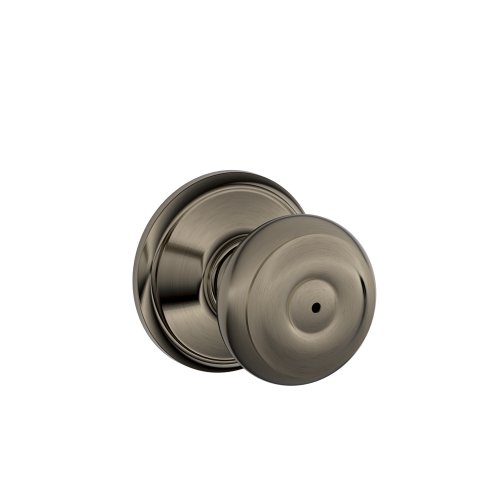 Schlage Lock Company F40GEO620 F40GEO620PRIV Privacy Knob, Antique Pewter, 1 Pack