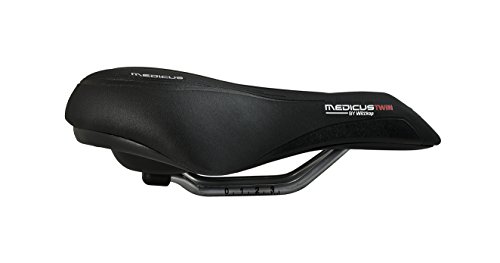 Büchel Damen Sattel Wittkop Twin Medicus 2.0 (Trekking) 51202 Fahrradsattel, Schwarz, One Size - 2