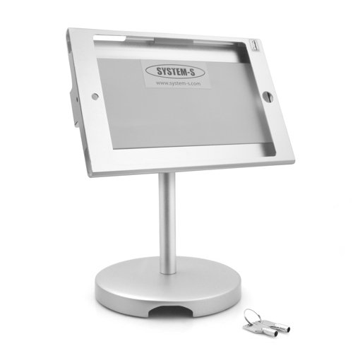 System-S abschließbarer Messe Präsentations Tisch Display Ständer Halterung Diebstahlsicher Haltearm Stand abschließbar Halter für iPad mini - 3