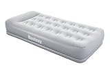 bestway luftbett premium+ queen-size 203x152x46 cm mit eingebauter pumpe Robuste Coil-Beam-Konstruktion; Inklusive extra starkem Reparaturflicken