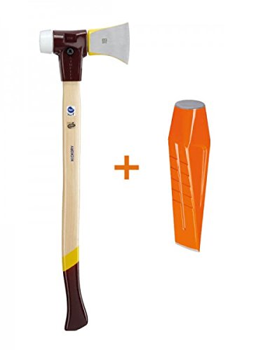 Preisvergleich Produktbild Gartenpaul Set: Halder Simplex - Spaltaxt 2700g + Halder Drehspaltkeil 3000g