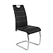 Produktbild Pharao24 Freischwinger Set in Schwarz Kunstleder Metall (4er Set) 4er Set