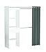 Produktbild HTI-Living Kleiderschrank mit Vorhang Chicago Weiß