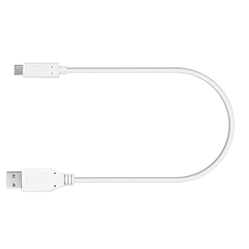 TECHGEAR   C  ble USB Chargeur   Transfert de Donn  es pour Samsung Galaxy S8  S8 Plus  A3 2017  A5 2017  C  ble USB 3 1 Type C vers USB  Type A  - pour Appareils USB Type C  BLANC  - C  ble rapide  jusqu    3A et 10Gb s  30cm 